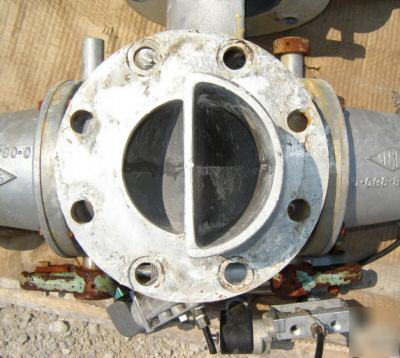 4â€ semco aluminum pneumatic scale diverter valve (4809)