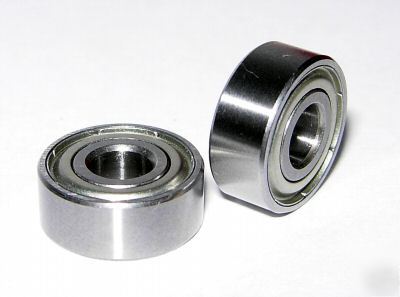 (2) R3-zz shielded ball bearings, 3/16