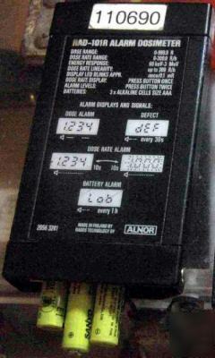 Alnor rad-101R alarming dosimeters -dose & dose rate