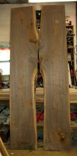 Giant black walnut bookmatched lumber,19 