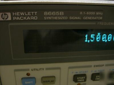 Hp 8665B /1/4/8 6GHZ signal generator, w/pulse