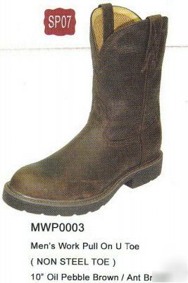 New mens twisted x oiled brown non steel work boot 12D