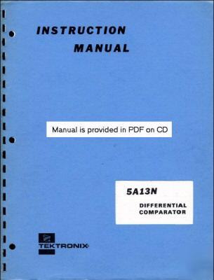Tek 5A13N svc/ops manual in two resolutions and A3 + A4