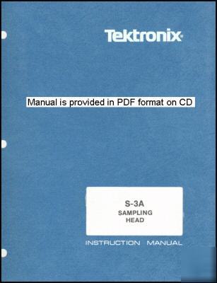 Tek tektronix S3A s-3A service & operation manual