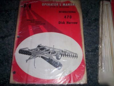 Case ih 470 disk harrow operators setup manual book