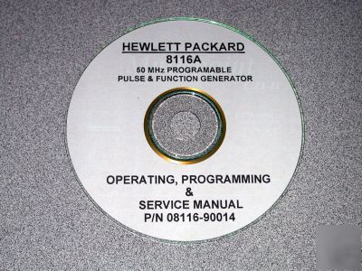 Hp 8116A operating, programming & service manual