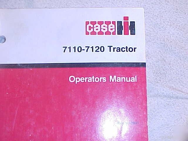 Ih case 7110 7120 tractor operator manual rac 9 - 12932