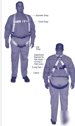 New dbi sala full body vest style safety harness 