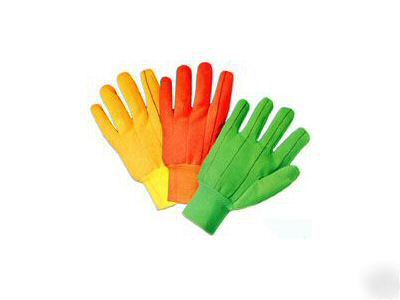 New double palm cotton/poly gloves sold by the dozen K8