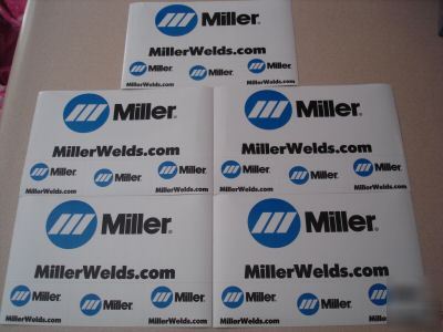 ( 20 ) miller welder decals stickers 