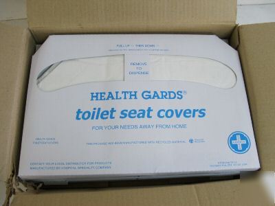 Case of 300 healthgard disposable toilet seat covers