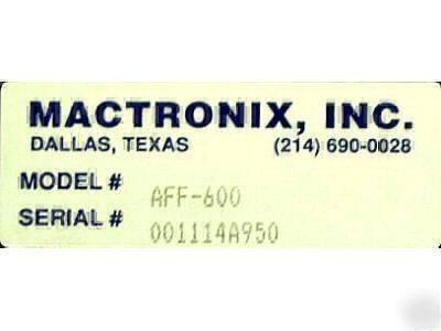 Mactronix # aff-600, 6
