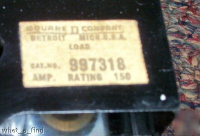Square d circuit breaker 997318 150 a 3P reconditioned