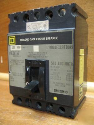 Square d circuit breaker FAL36100 100 amp 100AMP 100A a