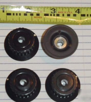 Tektronix 500-series oscilloscope knobs black 1 5/8