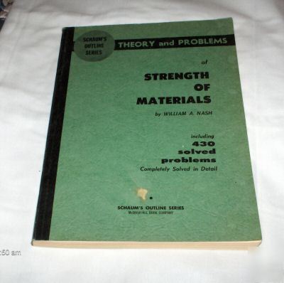 Theory & problems of strength of materials machinists