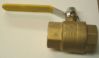 #VA04 - brass ball valve 1-1/4