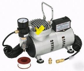 1/8 hp oilless airbrush compressor kit 