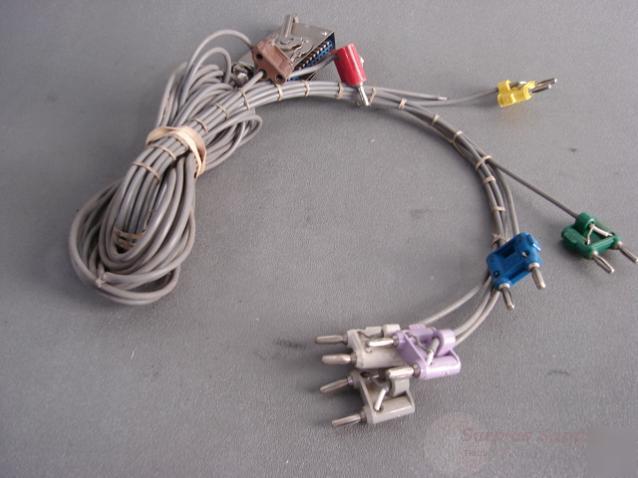 Custom 9 lead testing connection cable