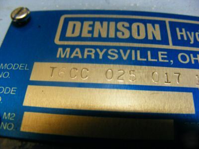Denison hydraulic pump / motor T6CC abex pumps motors