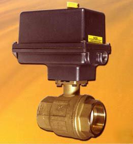 Electric actuated brass 2 way ball valve 1/2