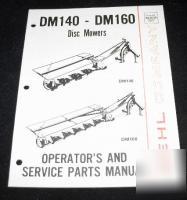 Gehl implement disc mowers DM140 DM160