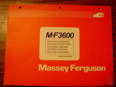 Massey ferguson 3600 tractor accessories parts catalog