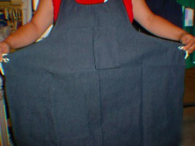 Toolmaker's apron navy denim one size