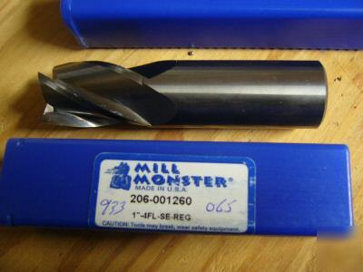 Mill monster 4 flute square end solid carbide end mill
