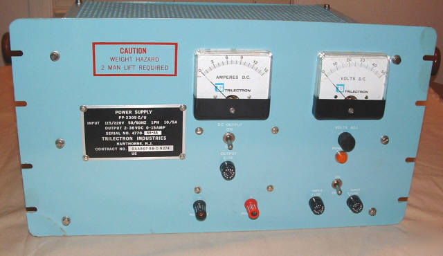 Trilectron power supply pp-2309 c/u 2 - 36 vdc