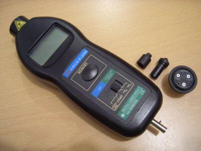 Digital laser tachometer, photo / contact - speed, rpm