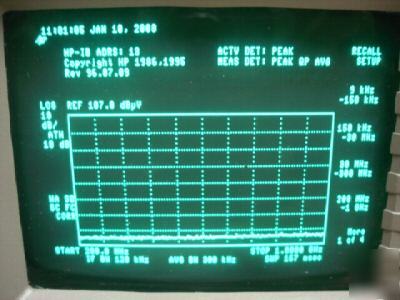 Hp / agilent 8593EM emc spectrum analyzer 9KHZ to 22GHZ