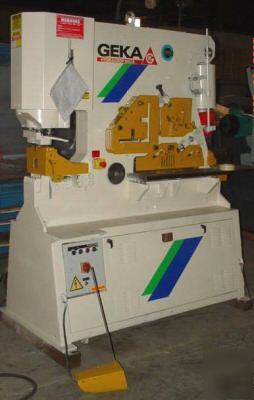 110 ton geka 100A hydraulic ironworker used