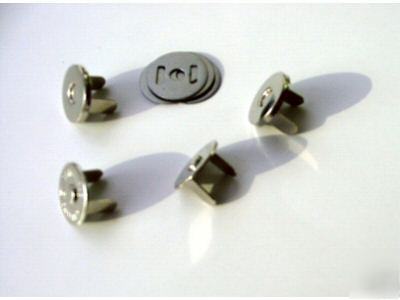 14MM magnetic purse snap clasps nickel slim 50 MSS14-nl
