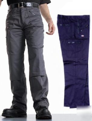 Dickies navy work workwear knee pad trousers - W34 L31