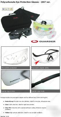 Guarder polycarbonate eye protection glasses - 2007 ver