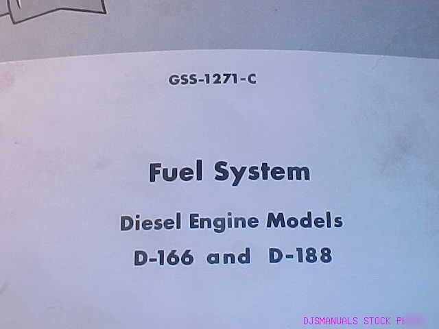 Ih i 340 f 340 td 340 tractor d 166 engine shop manual