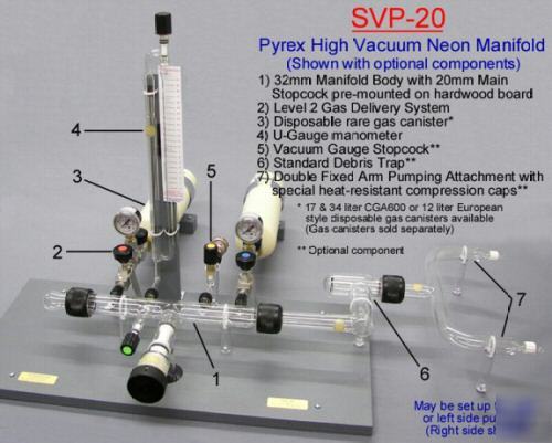 New svp-20 pyrex neon manifold sign plant equipment - 