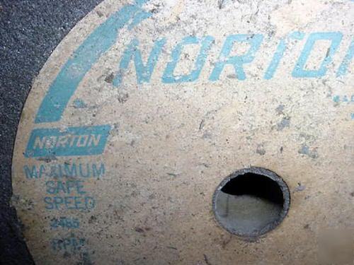 Norton 10X1X3/4 rare grinding wheel,surface,pedestal