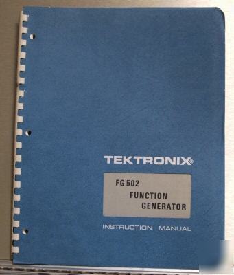 Tek FG502 fg-502 original service / operating manual