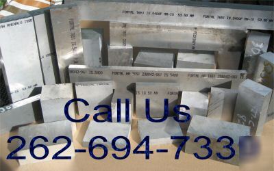  aluminum plate 2.106 x 5 1/2 x 6 3/4 fortal T651