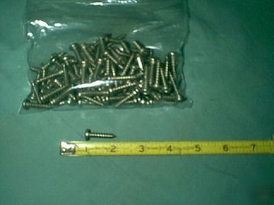 Stainless steel sheet metal screws #12 x 1