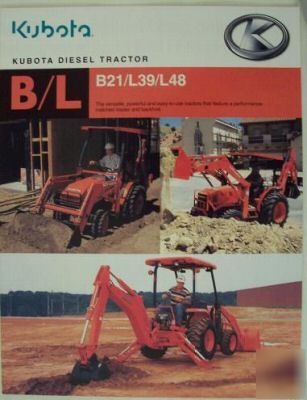 2005 kubota B21, L39, L48 tractors color brochure