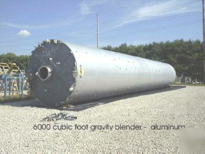 6,420 cu ft aluminum silo bin gravity blender (1722.03)