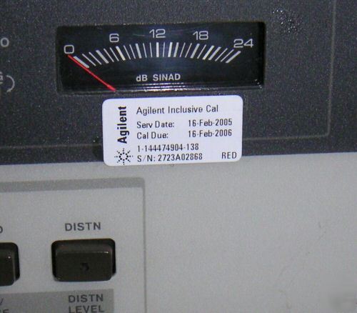 Agilent/hp 8903B audio analyzer 20HZ - 100KHZ