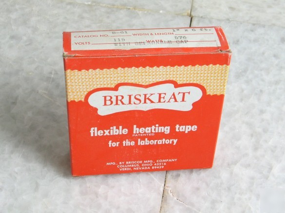 Briskheat flexible heating tape 1IN x 6FT 576W 115V