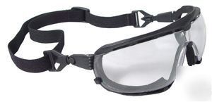 Clear anti-fog dagger safety glasses/goggles