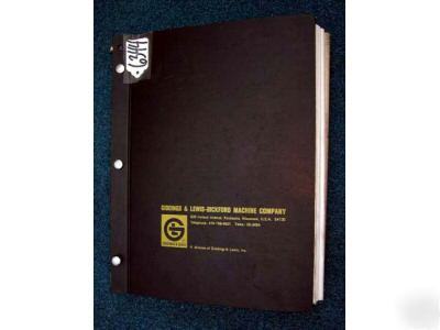 Giddings & lewis service manuals and drawings