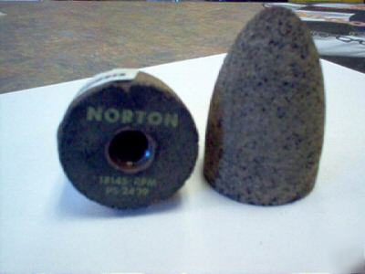 Norton cone shaped grinding stone. 3