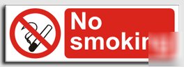 No smoking sign-s. rigid-300X100MM(pr-076-rk)